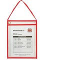 C-Line Products C-Line CLI41924 9 x 12 in. Hanging Strap Shop Ticket Holder; Red CLI41924